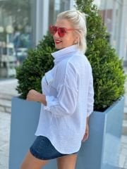 RENKLİ MODEL KETEN GÖMLEK