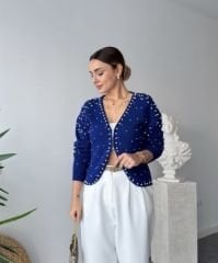 İNCİLİ HIRKA MAVİ