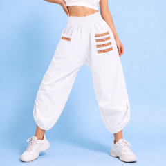 YIKAMALI KETEN ŞALVAR PANTOLON