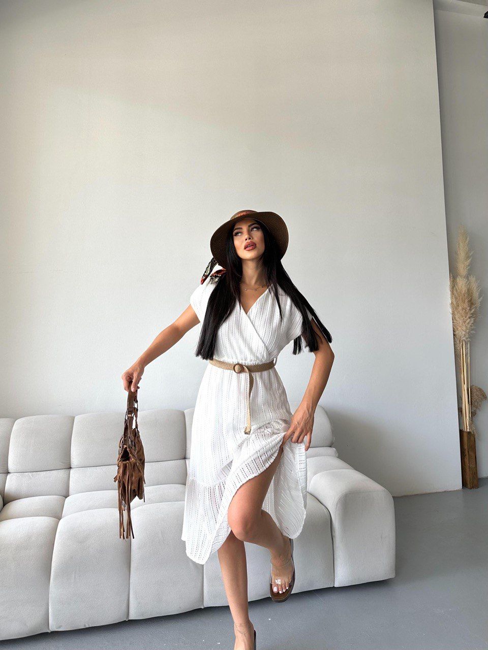 FİSTO DANTEL ASTARLI ELBİSE