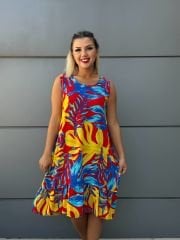 PAMUKLU VİSKON ELBİSE