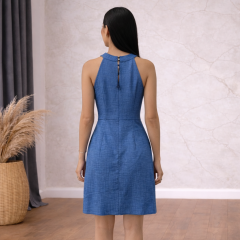 KRINKIL KETEN ELBİSE