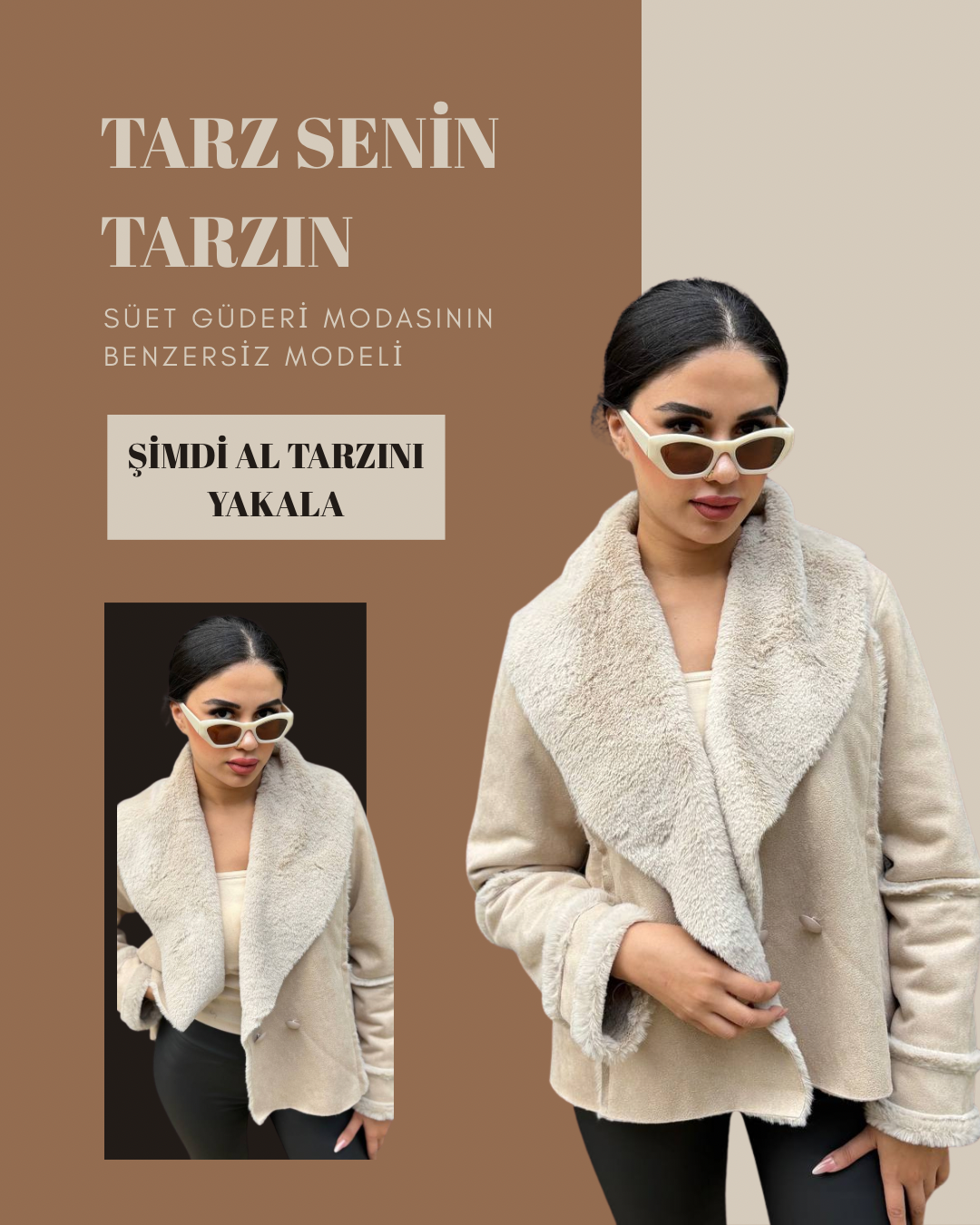 İÇİ YÜNLÜ SÜET GÜDERİ KABAN