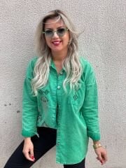 YIKAMALI GABARDİN GÖMLEK