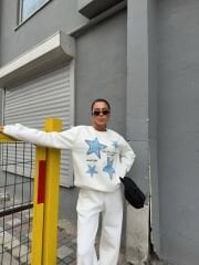 ÜÇ İPLİK ŞARDONLU SWEATSHİRT