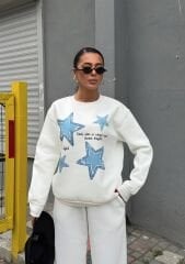 ÜÇ İPLİK ŞARDONLU SWEATSHİRT