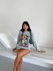 ÜÇ İPLİK ŞARDONSUZ YIKAMALI SWEATSHİRT