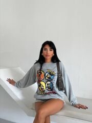 ÜÇ İPLİK ŞARDONSUZ YIKAMALI SWEATSHİRT