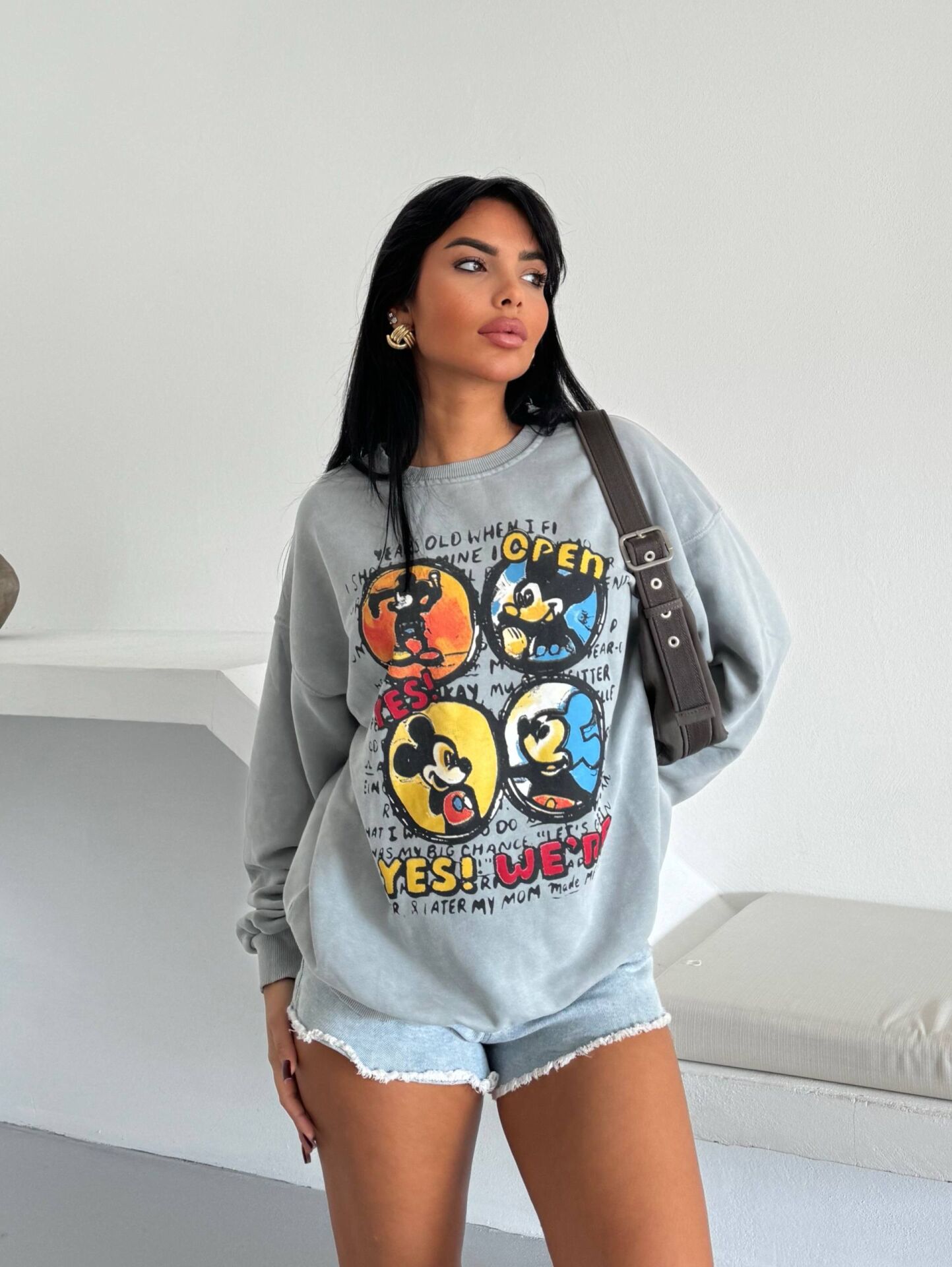 ÜÇ İPLİK ŞARDONSUZ YIKAMALI SWEATSHİRT