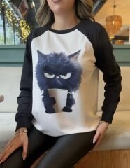 DALGIÇ KUMAŞ ŞARDONLU BLUZ