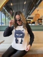 DALGIÇ KUMAŞ ŞARDONLU BLUZ