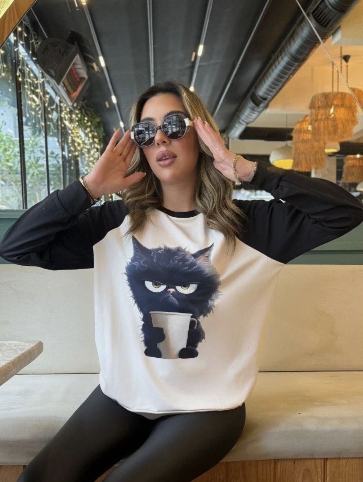 DALGIÇ KUMAŞ ŞARDONLU BLUZ