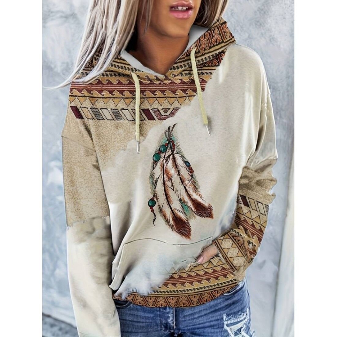 DALGIÇ KUMAŞ ŞARDONLU BLUZ