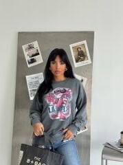 YIKAMALI ÜÇ İPLİK ŞARDONSUZ SWEATSHİRT