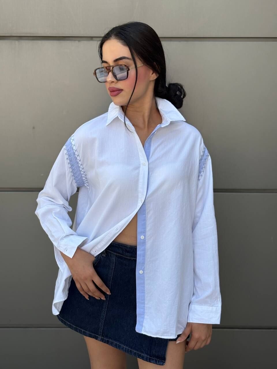 PAMUKLU TASARIM GÖMLEK