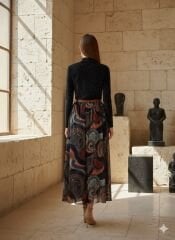 SİMLİ DOKUMA KUMAŞ ETEK