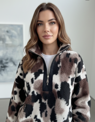 LEOPAR PELUŞ SWEAT
