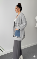 KOT CEPLİ TRİKO CEKET