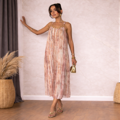 ASTARLI ŞİFON ELBİSE