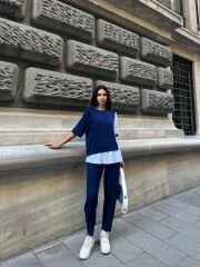 MODAL KUMAŞ GÖMLEK DETAYLI TAKIM