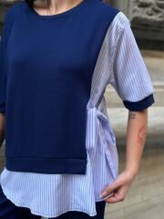 MODAL KUMAŞ GÖMLEK DETAYLI TAKIM