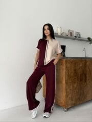 OMUZ DEKOLTELİ ÇİFT RENK MODAL TAKIM