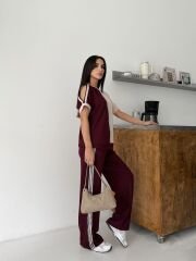 OMUZ DEKOLTELİ ÇİFT RENK MODAL TAKIM